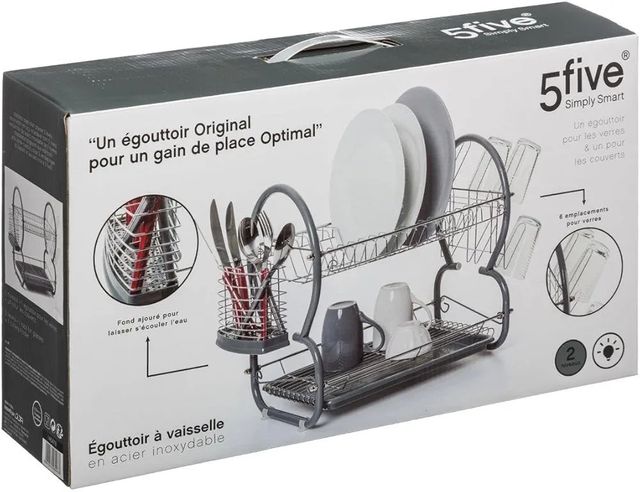 Escurreplatos 2 pisos metálico