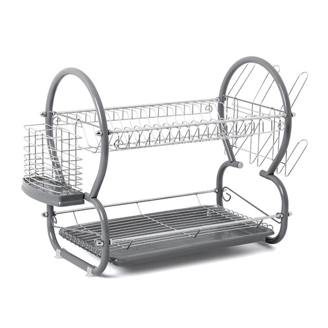 Escurreplatos 2 pisos metálico