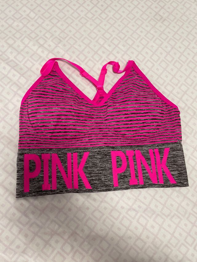 Top deportivo PINK - Gris y Rosa