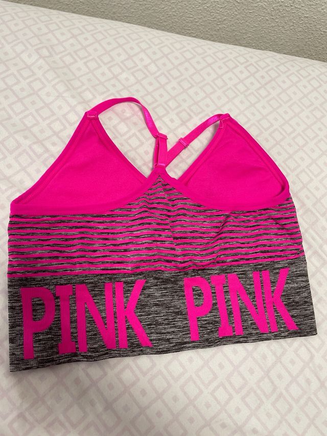 Top deportivo PINK - Gris y Rosa