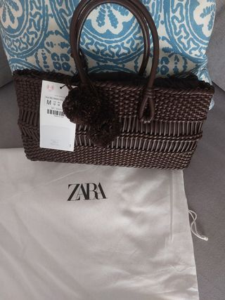 Bolso Zara - Marrón Trenzado