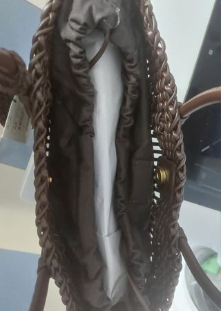 Bolso Zara - Marrón Trenzado