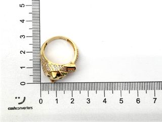 Anillo Oro 18K con Circonitas - Motivo Pantera