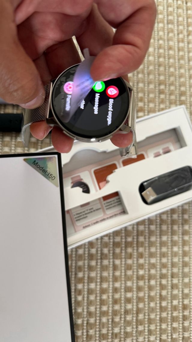 Reloj inteligente: fitness y llamadas 3 correas