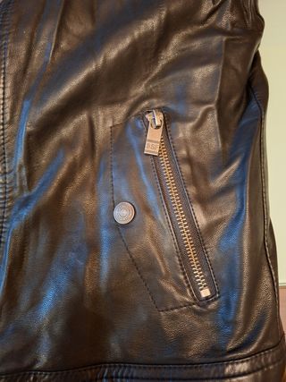 Chaqueta cuero niño negra Sfera