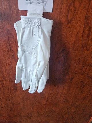 Guantes equitación Fouganza blancos 2XS