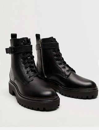 Botines militares Mango - negros