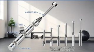 Clubbells nuevo de acero inoxidable.Ajustable
