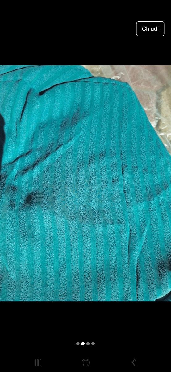 Scampoli tessuto verde acqua