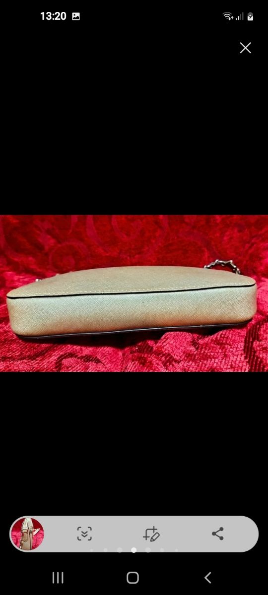 Bolso DKNY dorado - bandolera