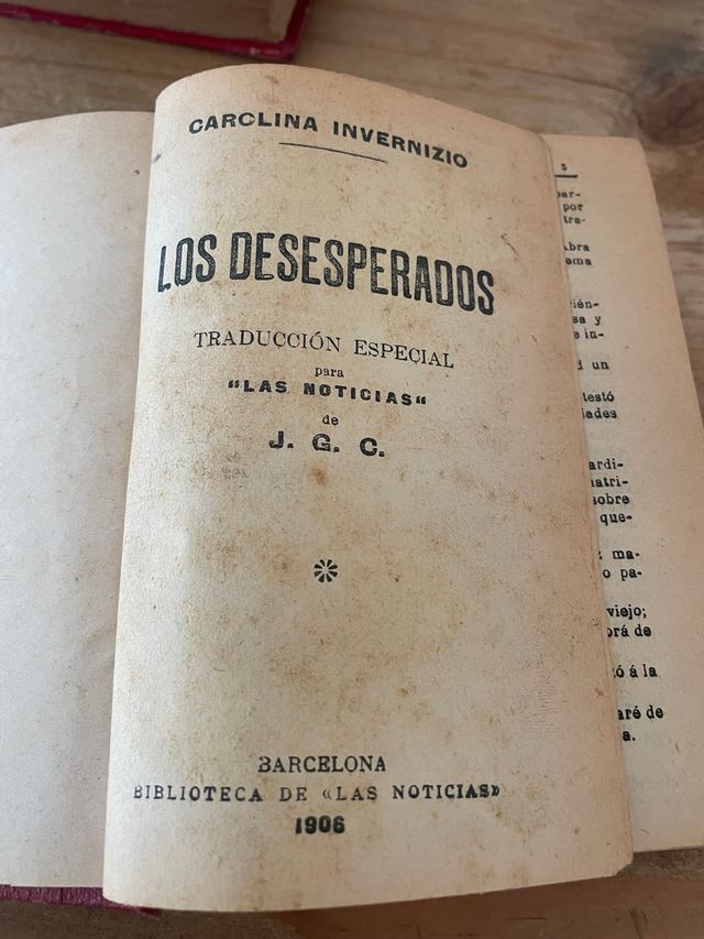 Libro antiguo 1906 - Los Desesperados