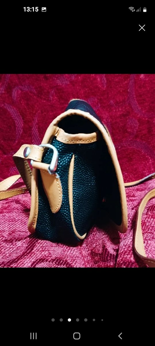 Bolso Françoise Marot - azul marino y Marrón