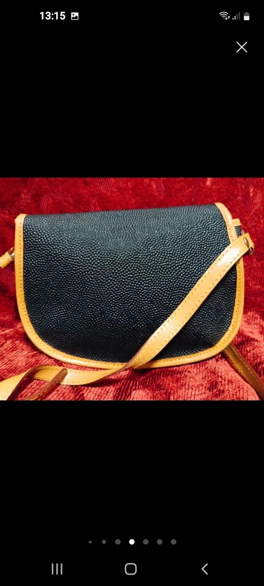 Bolso Françoise Marot - azul marino y Marrón