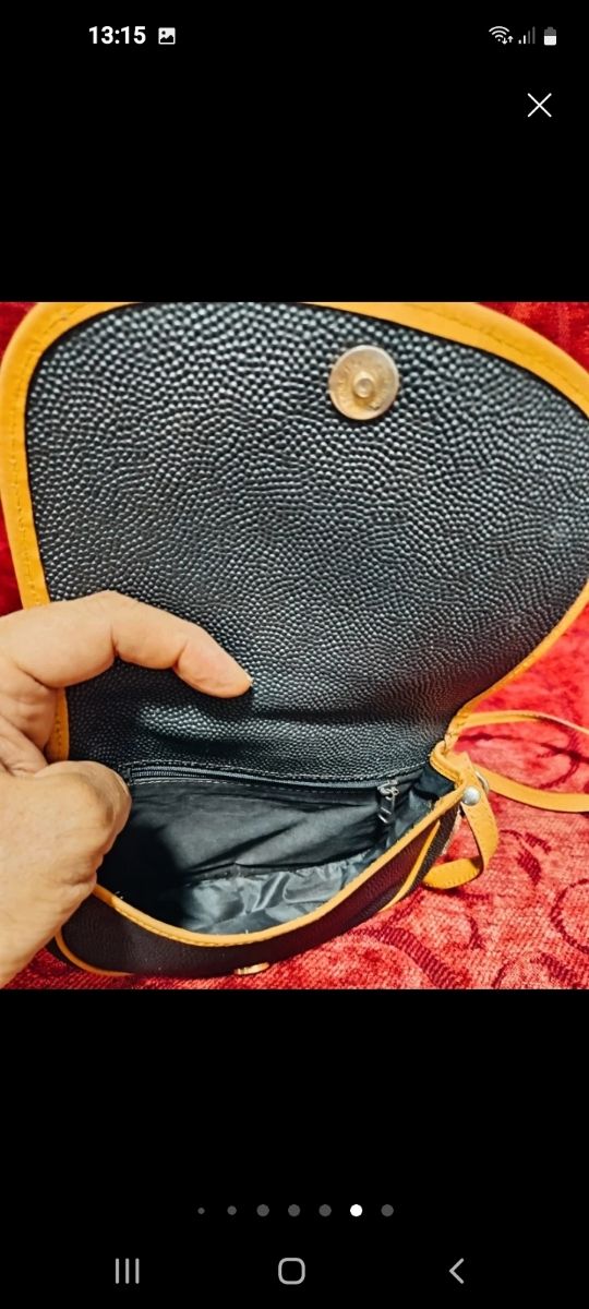 Bolso Françoise Marot - azul marino y Marrón