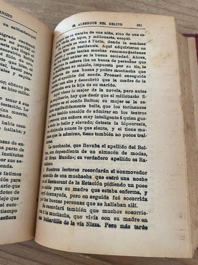 libro de 1909. El albergue del delito