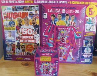 Caja de cromos+Álbum Liga 25-26+ Revista Jugón 221