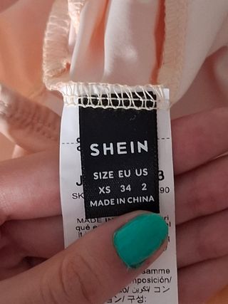 Top Shein anaranjado estilo Y2K