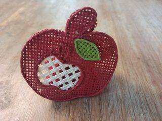 6 Segnaposto Mele Ricamati
