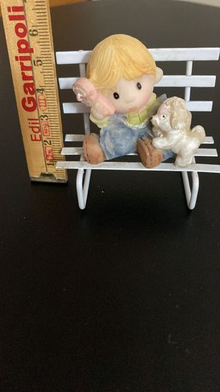 Sopramobile bimbo in ceramica