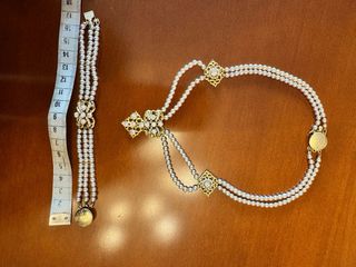 Aderezo fallera niña: oro y perlas