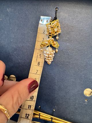 Aderezo fallera niña: oro y perlas