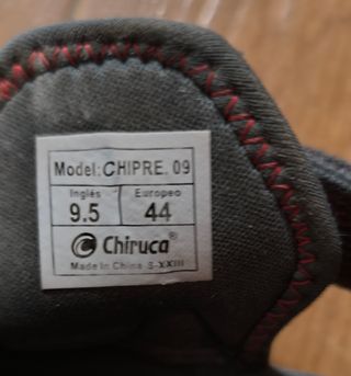 Sandalias Chiruca rojas y grises