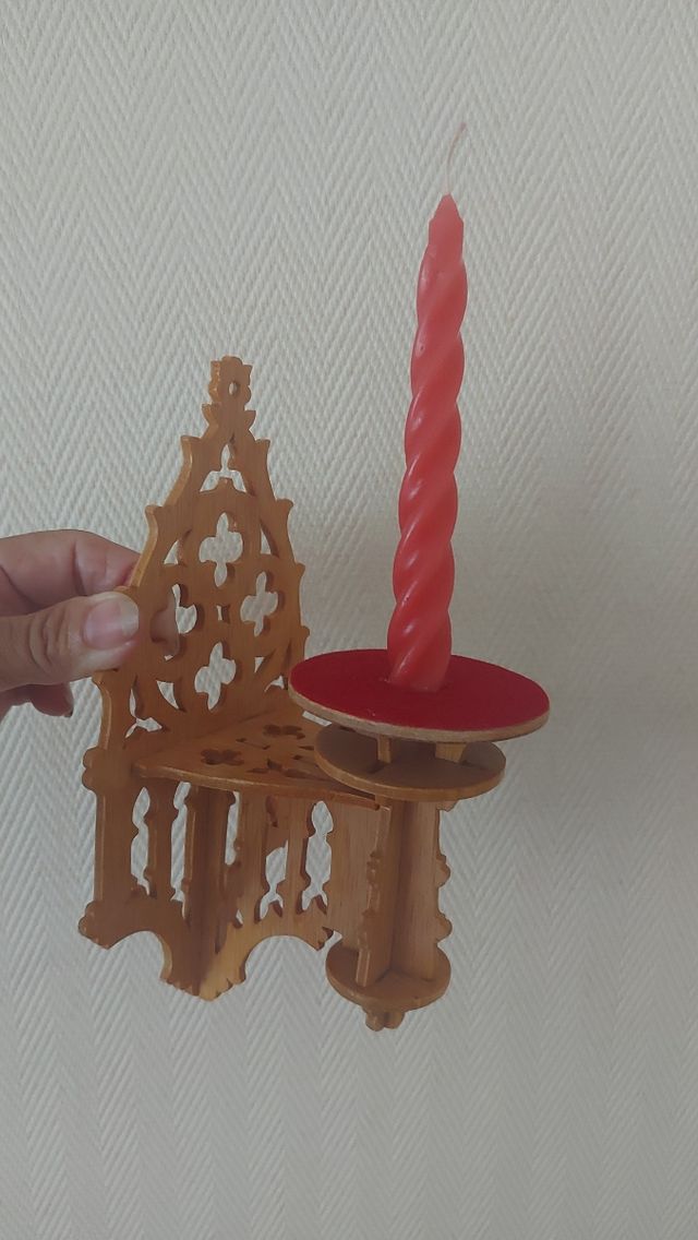 Candelero/Palmatoria.Artesanal