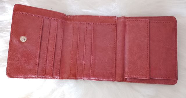 Cartera floral rosa-roja