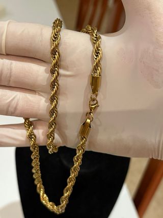 Cordon laminado en oro 18k - 60cm CALIDAD A++