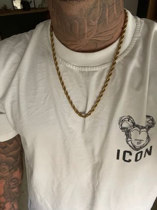 Cordon laminado en oro 18k - 60cm CALIDAD A++