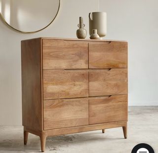 Cómoda Tikamoon 6 cajones madera