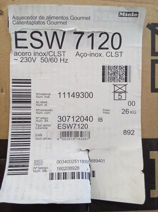 Calientaplatos Miele ESW7120