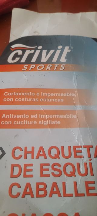 Chaqueta esquí hombre cortavientos,repele el agua
