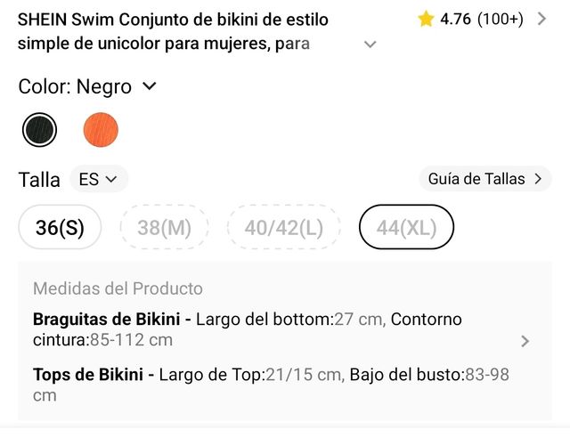 Bikini negro nuevo