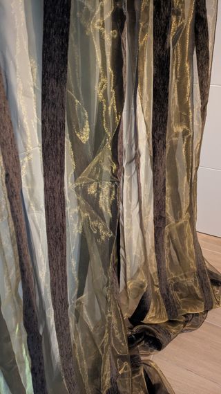 Tres cortinas visillos