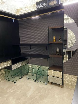 Vestidor completo con zapatera cristal