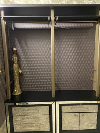 Vestidor completo con zapatera cristal