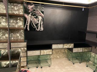 Vestidor completo con zapatera cristal
