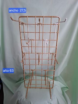 Colgador dorado bisutería