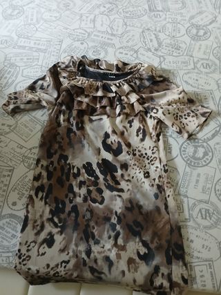 Blusa Leopardo Beige-Marrone