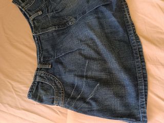 Minigonna jeans vintage anni 2000 Benetton L