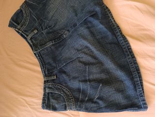 Minigonna jeans vintage anni 2000 Benetton L