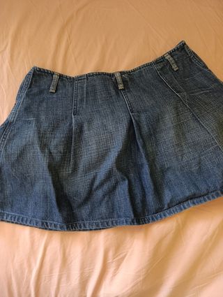 Minigonna jeans vintage anni 2000 Benetton L