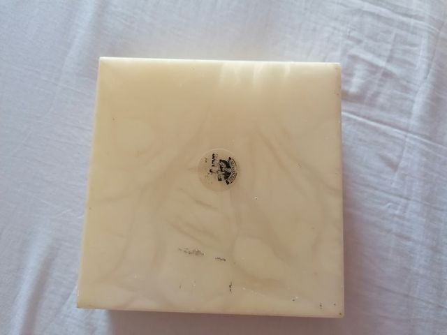 Cenicero y porta mechero de piedra de  alabastro