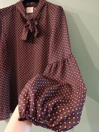Blusa Giorgia&Johns - Marrone Pois