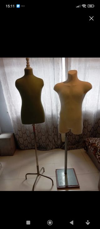 2 maniquís sastre vintage los vendia por 50 
