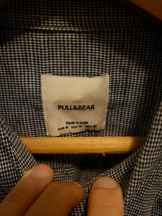 Camisa azul hombre - Cuadros