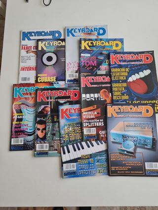 Lote 10 Revistas Keyboard Música y Tecnología