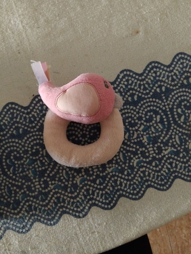 Sonaglio per bambini Pink Bird