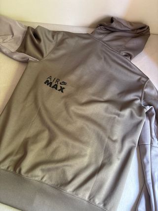 Sudadera Nike Air Max beige-gris
